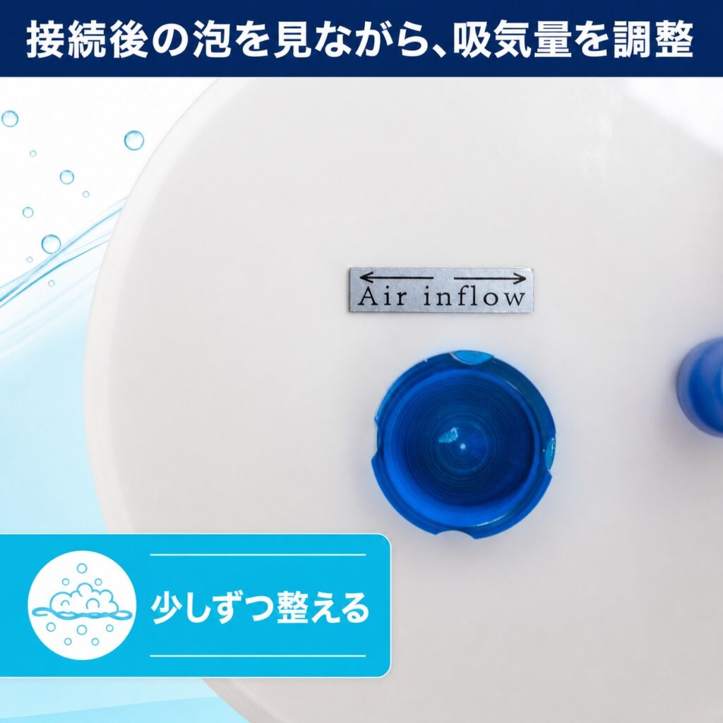 CO2スクラバー AQUA EXCEL AE-CO120 プロテインスキマー用 [吸着剤別売]