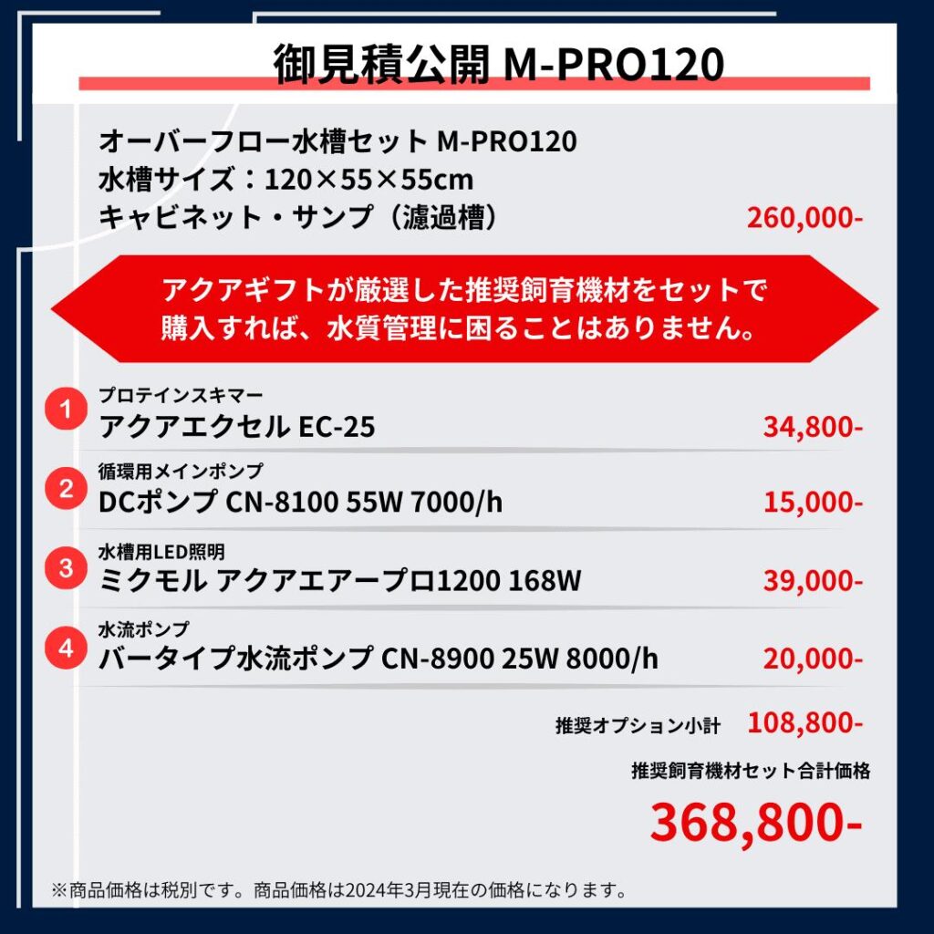 【全国配送対応】120cm 新型オーバーフロー水槽 M-PRO120 キャビネット 黒・白選択可  アクアギフト ネプチューンキューブ t183